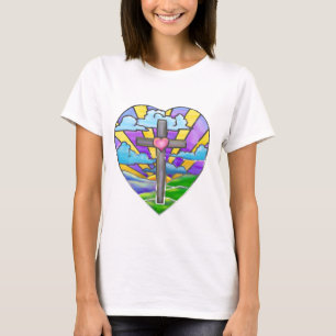 Zonnekatholieke Folk Art Pasen T-shirt