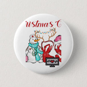 Zonnekerstbemanning Ronde Button 5,7 Cm