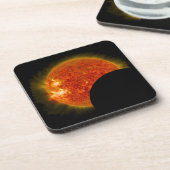 Zonneknipsel in uitvoering bier onderzetter (Linkerzijde)