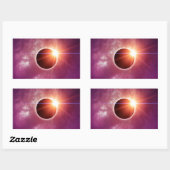 Zonneknipsel Rechthoekige Sticker (Vel)