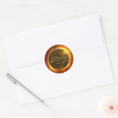 Zonneknipsel Ronde Sticker (Envelop)
