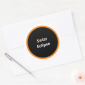 Zonneknipsel Ronde Sticker (Envelop)