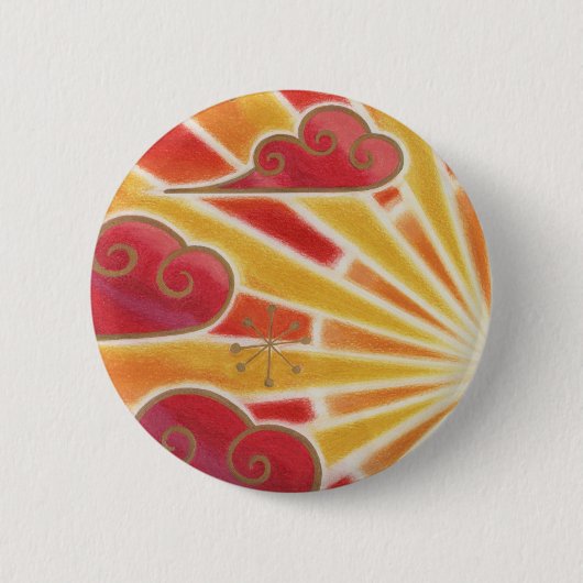 Zonneknoopbadge Ronde Button 5,7 Cm (Voorkant)