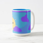 Zonnekoffie Cup Tweekleurige Koffiemok (Voorkant rechts)