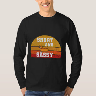Zonnekorst en sassy Dachshund Animals Love Sau T-shirt