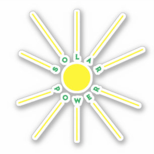 ZonnekrachtvinylSticker Sticker