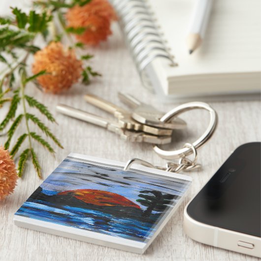 Zonnelandschap Sleutelhanger (Voorkant Rechts)