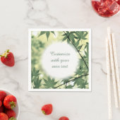 Zonnelicht door de Maple laat aangepaste tekst ach Servet (Insitu)