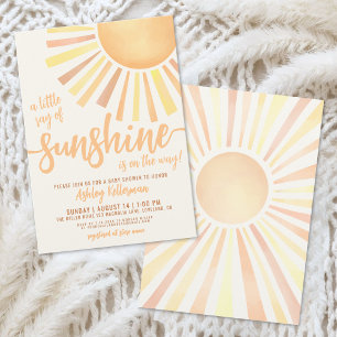 Zonnelicht Geslachtsneutrale Boho Zonnebaby Borrel Kaart