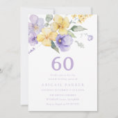 Zonnelicht & Lavendel Paarse 60ste Verjaardagsfees Kaart (Voorkant)