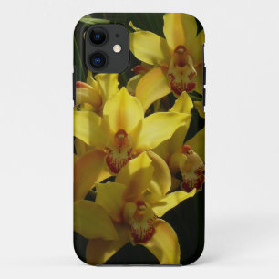 Zonnelichtgele orchideeën Floral iPhone 11 Hoesje