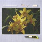 Zonnelichtgele orchideeën Floral Tissuepapier (Craft)