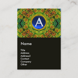 ZONNEMERS EN LAND IN TUSCANY, monogram Visitekaartje