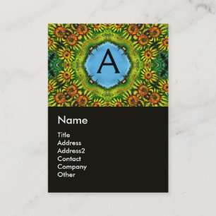 ZONNEMERS EN LAND IN TUSCANY, monogram Visitekaartje