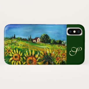 ZONNEMERS EN LANDBOUW IN TUSCANY MONOGRAM iPhone X HOESJE