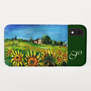 ZONNEMERS EN LANDBOUW IN TUSCANY MONOGRAM iPhone XR HOESJE