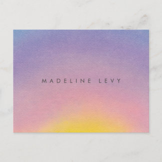 Zonneminimalistische moderne Briefkaarten van de W