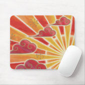 Zonnemousepad horizontaal muismat (Met muis)