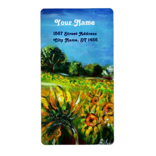 ZONNEN EN LANDEN IN TUSCANY ETIKET