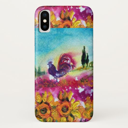 ZONNEN EN ZWARTE ROOSTER Case-Mate iPhone CASE (Achterkant)