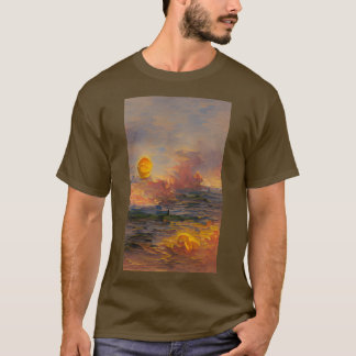 Zonneolie Schilderen Mooie fijne kunst T-shirt