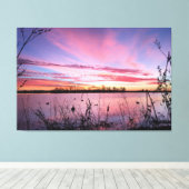 Zonneopgang in de Duck Blind Canvas Afdruk (Insitu (Houten vloer))