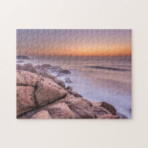 Zonneopgang op de strand van Guarda do Embau Legpuzzel