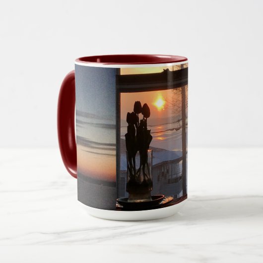 Zonneopgang, Tulpen en Bevroren meer Mok (Voorkant links)