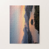 Zonneopje boven het meer van de puzzel (Verticaal)