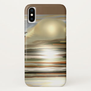 Zonneopje op de Abstracte Kunst van de woestijn iPhone X Hoesje
