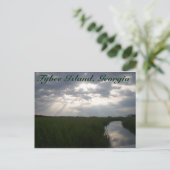 Zonneopje over de Salt Marsh | Tybee Island, GA Briefkaart (Staand voorkant)