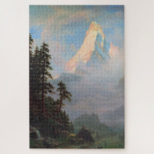 Zonneopkomst bij de Matterhorn, Albert Bierstadt Legpuzzel