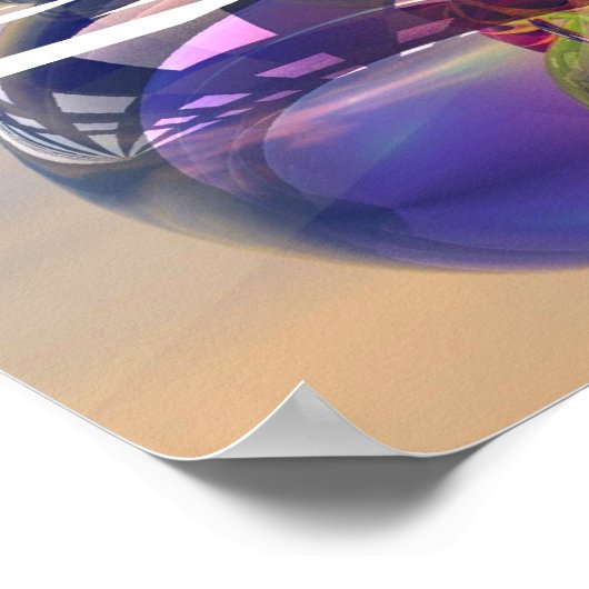 Zonneopkomst in het universum poster (Hoek)