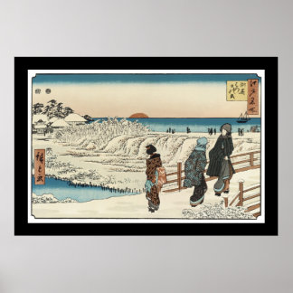 Zonneopkomst nieuwjaarsdag in Susaki (jaren 1830) Poster