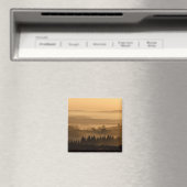 Zonneoploop over het landschap van Misty Rolling H Magneet (Insitu (Vaatwasser))