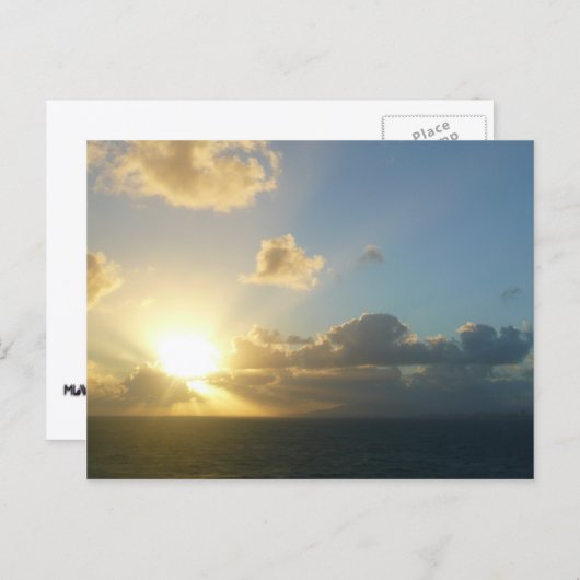 Zonneoppas over San Juan II Puerto Rico Briefkaart (Voorkant / Achterkant)