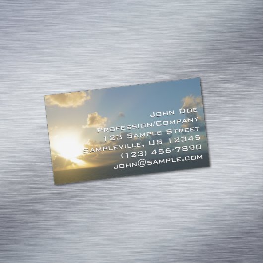 Zonneoppas over San Juan II Puerto Rico Magnetisch Visitekaartje (Voorbeeld)