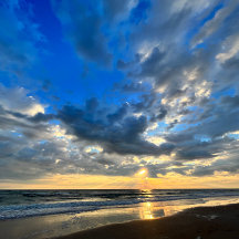 Zonneoptijd bij de Beach Mouse Mat