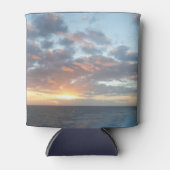 Zonneoptijd bij Zee I pasteien Blikjeskoeler (Voorkant)