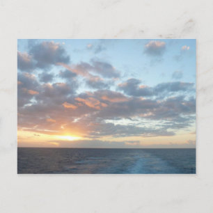 Zonneoptijd bij Zee I pasteien Briefkaart
