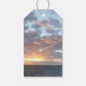 Zonneoptijd bij Zee I pasteien Cadeaulabel (Voorkant)