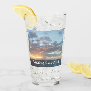 Zonneoptijd bij Zee I pasteien Glas