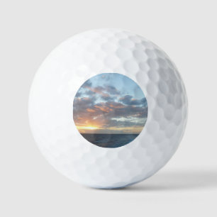 Zonneoptijd bij Zee I pasteien Golfballen