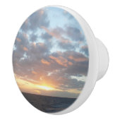 Zonneoptijd bij Zee I pasteien Keramische Knop (Rechts)