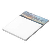 Zonneoptijd bij Zee I pasteien Notitieblok (Gedraaid)