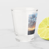 Zonneoptijd bij Zee I pasteien Shot Glas (Links)