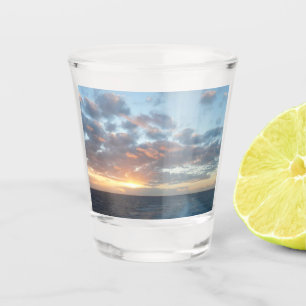 Zonneoptijd bij Zee I pasteien Shot Glas