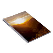 Zonneover berglandschap notitieboek (Rechterzijde)
