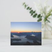 Zonneover op de luzerne briefkaart (Staand voorkant)