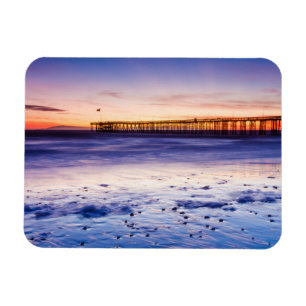 Zonneover Ventura Pier en strand Magneet